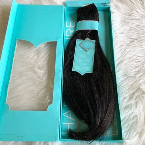 Halocouture Halo Hair Extensions 16 inches The Original 1B...